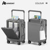 AIWEINY Aluminum Frame Luggage - Military Grade Pressure Resistance, Baby-Safe Lining, 30% Larger Capacity with Dual-Door Design