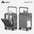 AIWEINY Aluminum Frame Luggage - Military Grade Pressure Resistance, Baby-Safe Lining, 30% Larger Capacity with Dual-Door Design