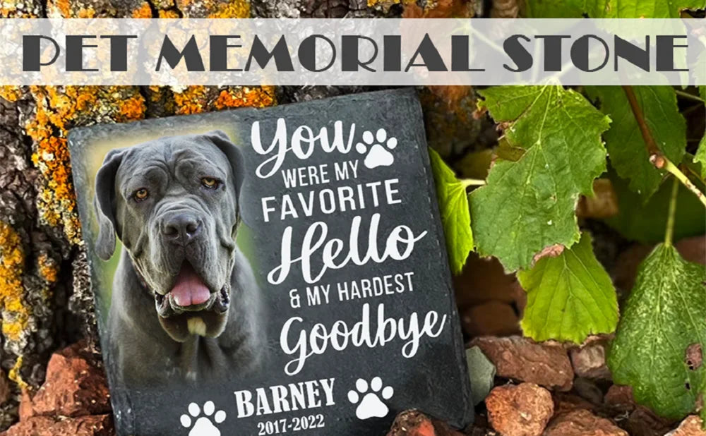 Custom Pet Memorial Stones Pet Grave Stones Personalized Dog Memorial Gifts for Loss Memorials & Funerary Support Dropshipping