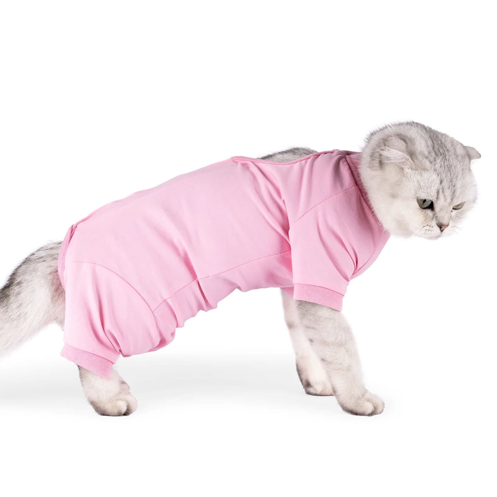 Cat Surgical Recovery Suit for Male Female Cat,Abdominal Wounds Cone E-Collar Alternative Anti-Licking Pet Recovery Suit