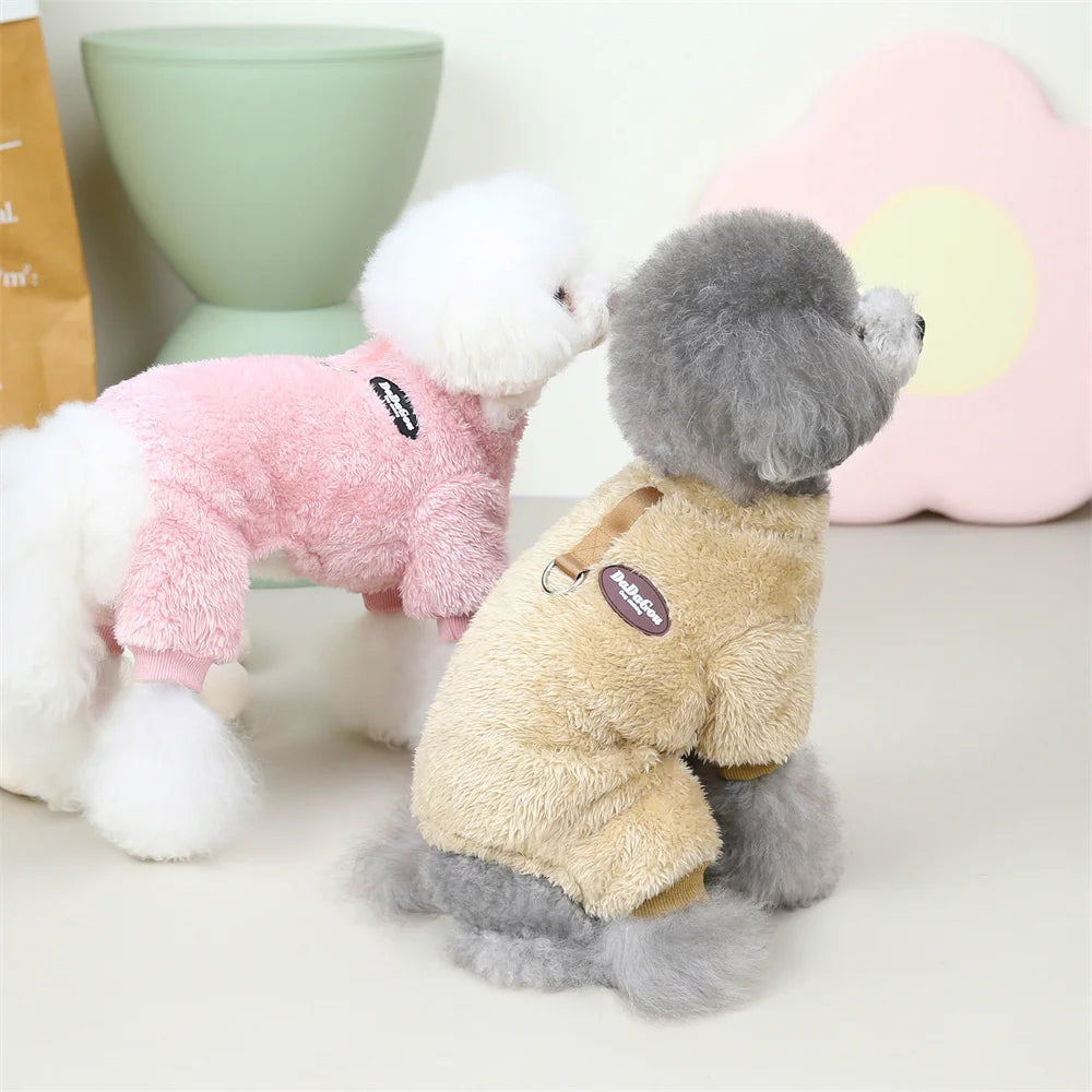 Winter Cat Puppy Jumpsuits Warm Fleece Pet Coat for Small Dogs Cats Kitten Clothing Chihuahua Sphynx Jacket ropa para gato - Play Paws Toys
