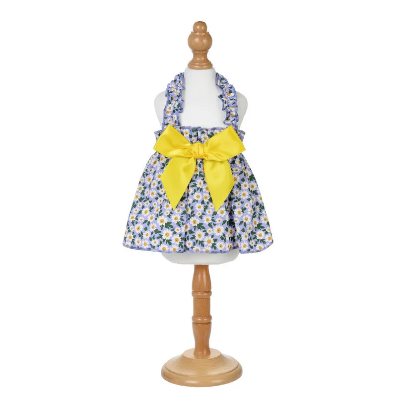 1 Pc Pet Dress Dog&Cat Summer Dress  Yomantic Floral Pattern Suitable For Birthday Wedding Party Outfits