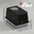 New Stainless Steel Cat Litter Box with Flip Cover Closed Design Easy to Clean Non-Slip Mat Indoor Cats Pet Supplies