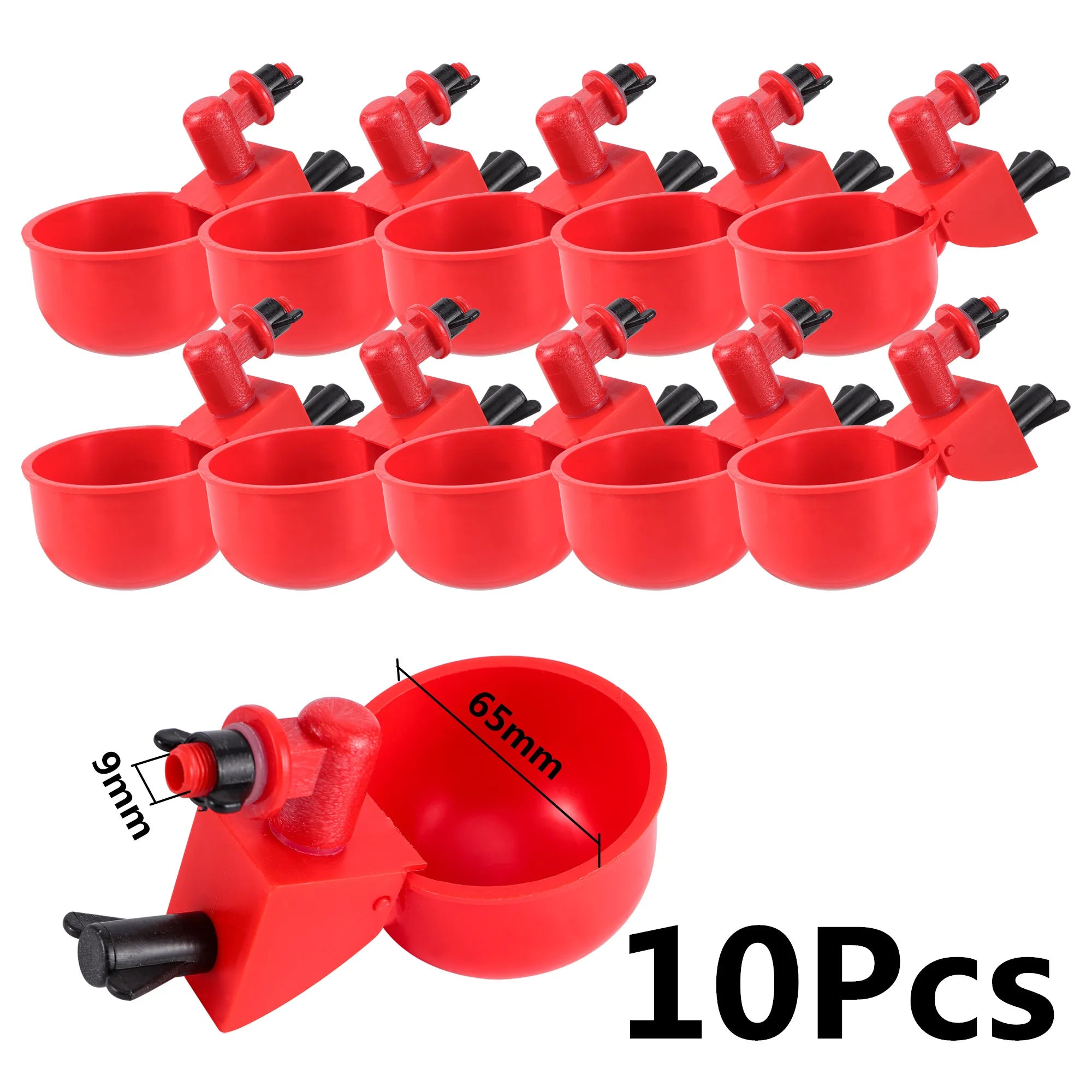 Chicken Feeder Poultry Feeding Supplies DIY Rain Proof Poultry Feeder Port Gravity Feed Kit For Buckets Barrels Bins Troughs