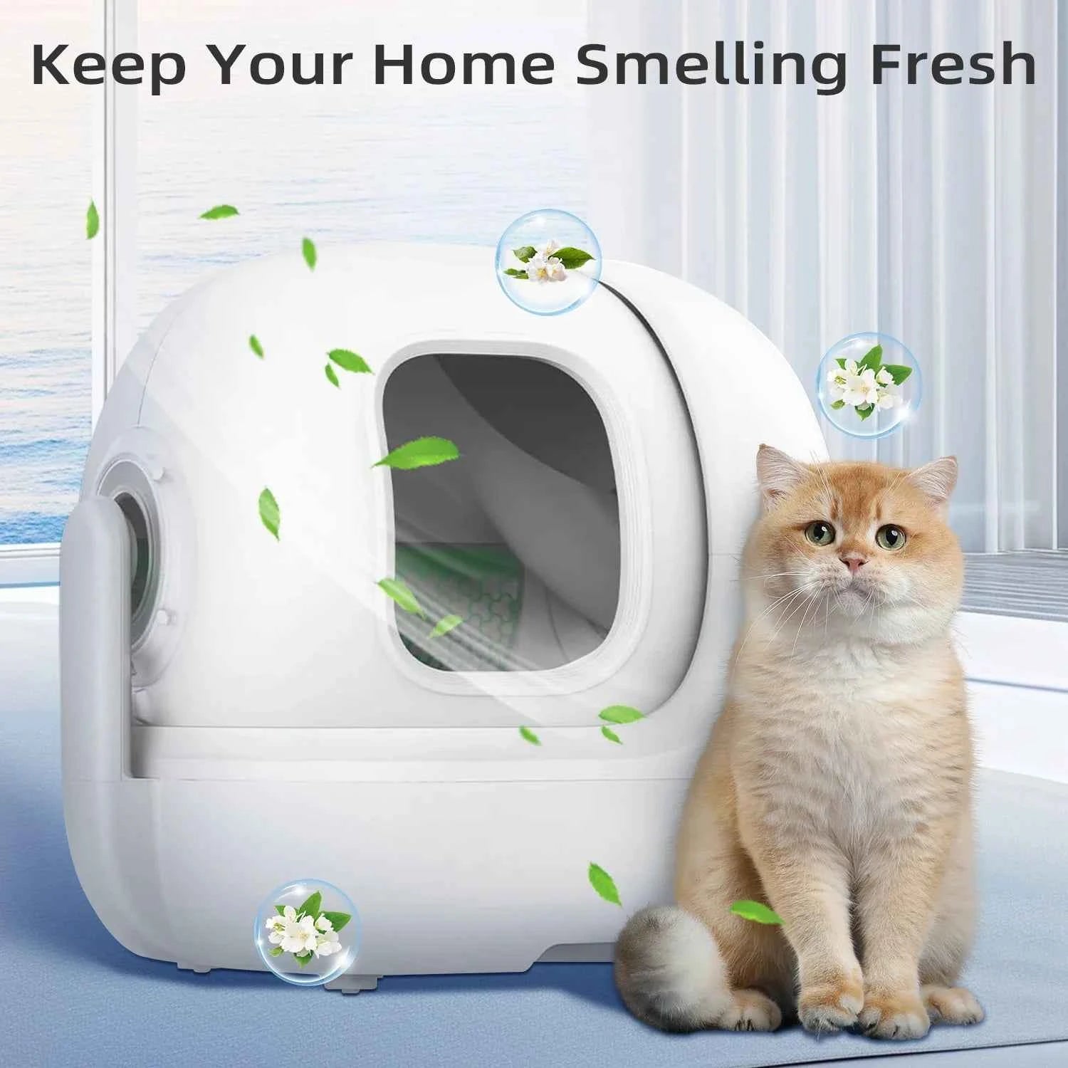 N50 Cat Litter Deodorizer Blocks - Strong Odor Eliminator, Long-Lasting Freshness, Refillable Cubes for Litter Box Odor Control