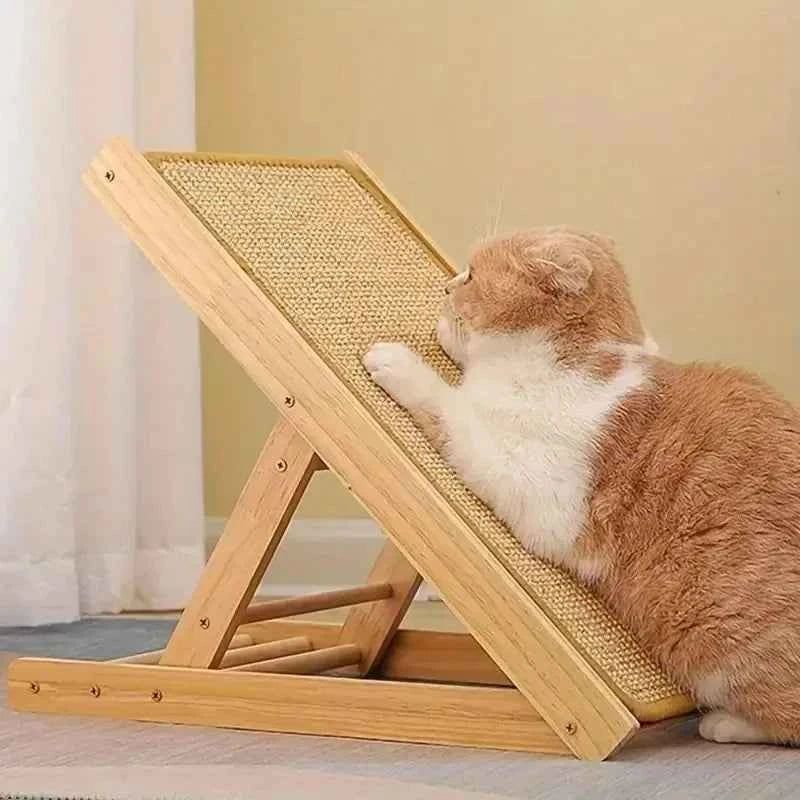 1/4PCS Cat Scratcher Mats Natural Sisal Anti-slip Cat Scratching Pads Furniture Carpet Wall Protector Pads with Textured Surface