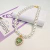 Adjustable Bling Neck Ornament Pearl Necklace Fashion Princess Accessory For Cat Kitten Small Dog Chihuahua Pet Supplies