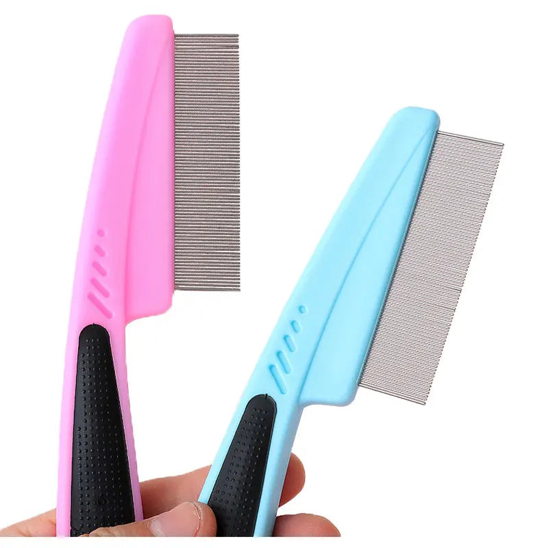 Pet Grooming Comb Durable Long-handled Pet Flea Comb Dog and cat dense tooth comb to remove lice Pet supplies Pet comb