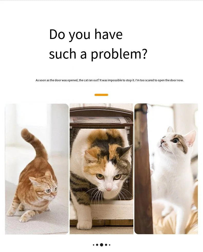 Extensible indoor cat and dog door for pet isolation network  new foldable breathable net ladder  safety fence with hooks