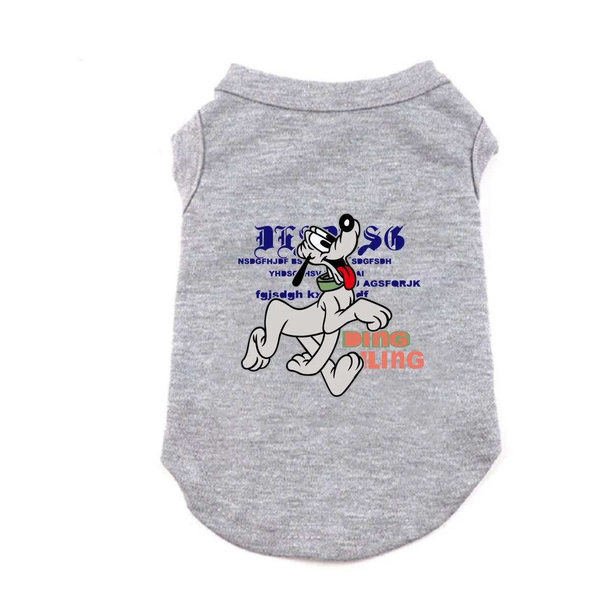 1PC  Bruto print pet sleeveless T-shirt, soft and breathable round neck pet vest