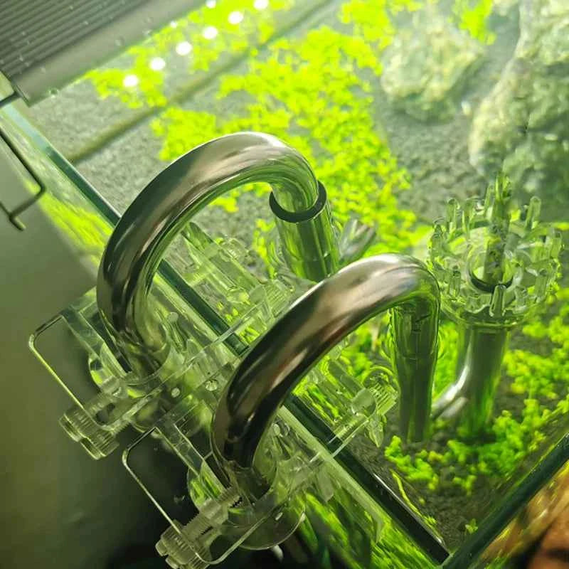 ZRDRAquarium Filter Stainless Steel External Filter Accessories Inlet and Outlet Water Remove Oil Film Lily Tube Aquarium filter