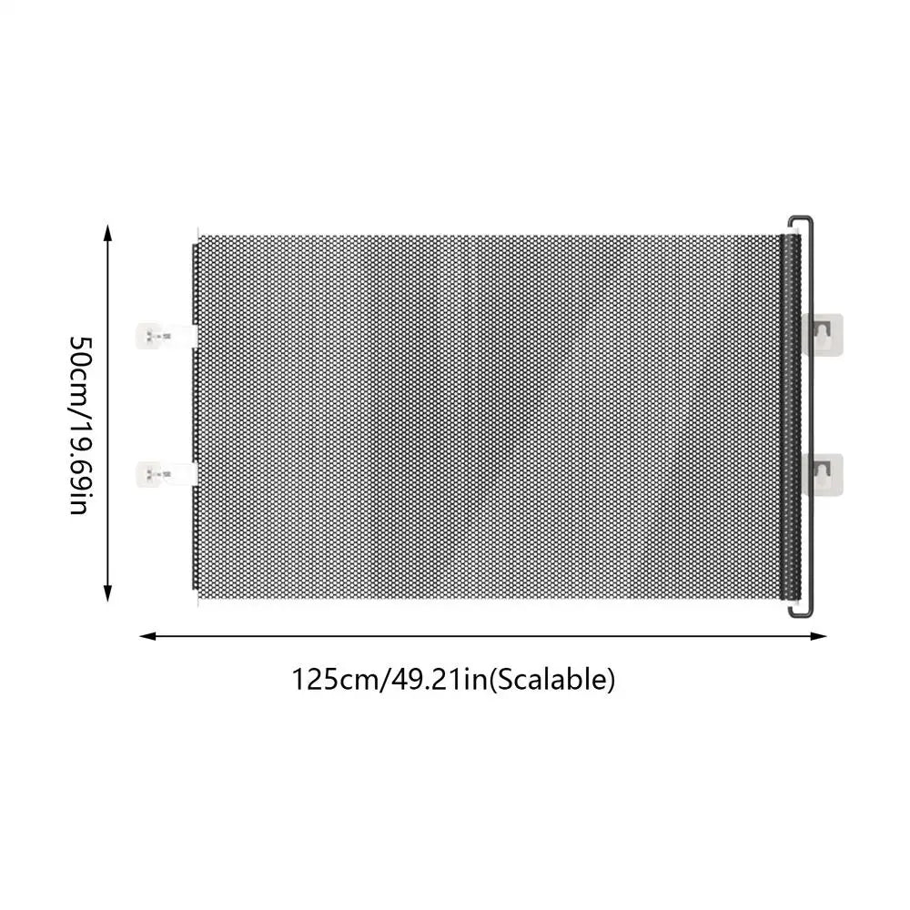 Retractable Gate Indoor Retractable Safety Gate Stair Door Partition Childproof Net Cat Baffle No-Drill for Deck Kitchen Porch - Play Paws Toys