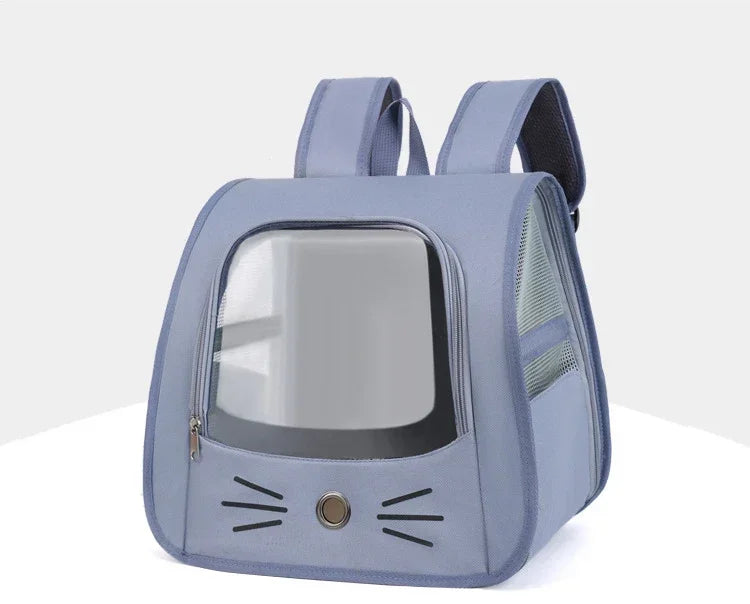 Pet Cat Carrier Bag Cat Backpack Outdoor Breathable Portable Shoulders Bag for Cats Small Dogs Transport Carrier - Play Paws Toys