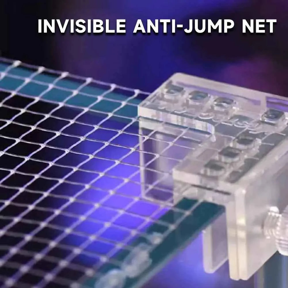 New PP Vastocean Aquarium Fish DIY Invisible Net Clear Mesh Netting Fish Tank Anti-Jumping Net Anti-Escape Net Replacement Net