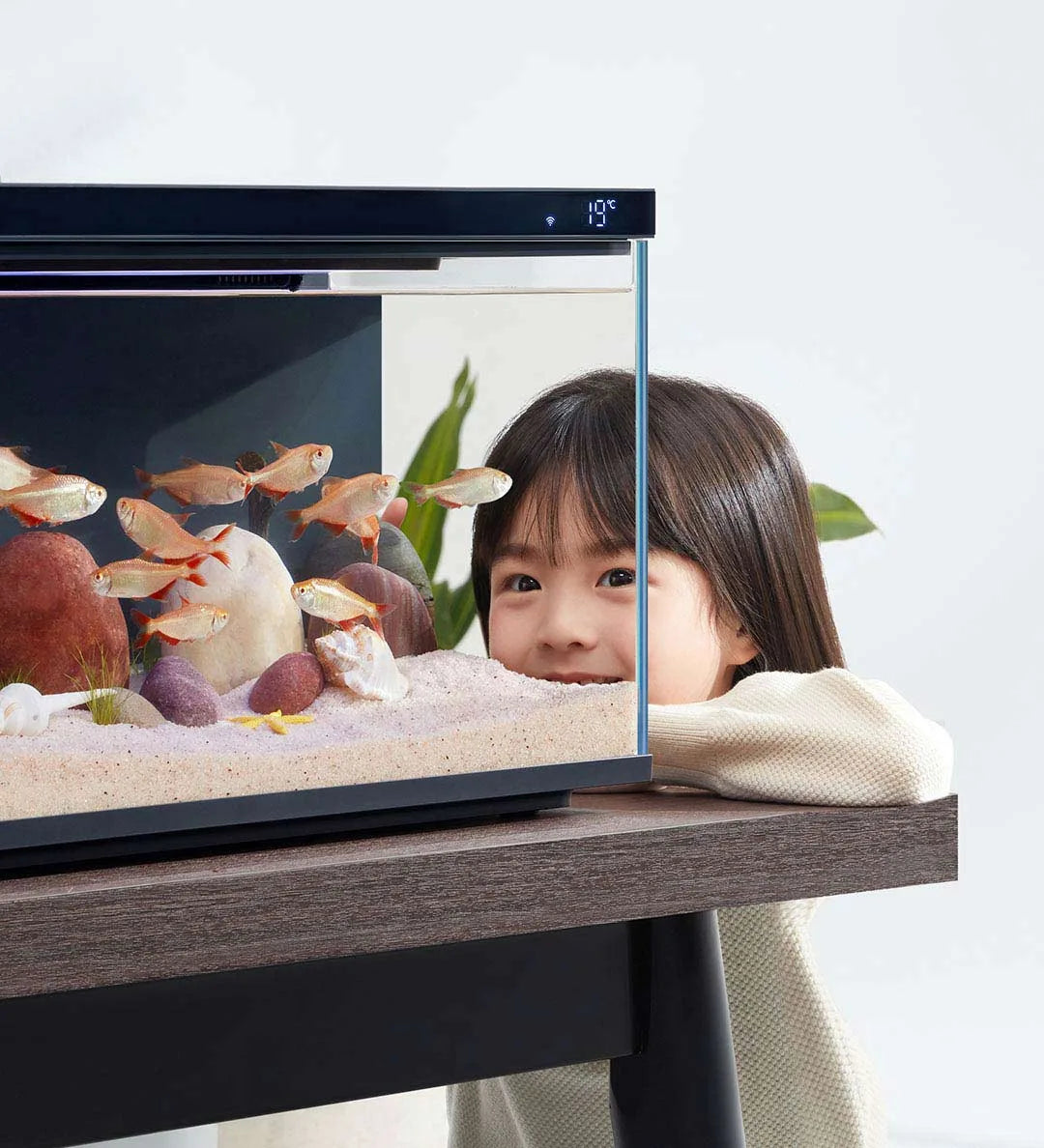 NEW MIJIA Smart Fish Tank MYG100 Work With Mijia APP Mobile Controlled Remote Feeding Smart Lighting System Light Aquarium CN