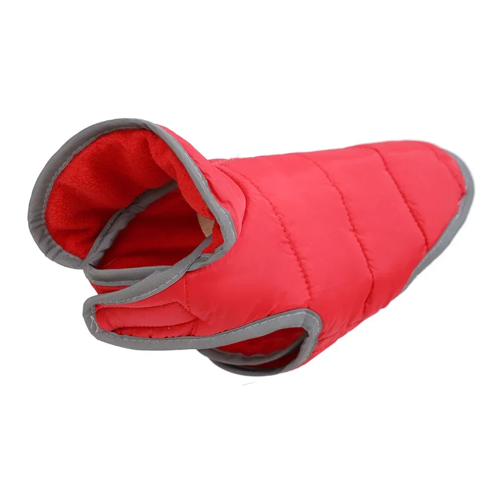Fleece Warm Pet Clothes For Winter Reversible Cat Jacket With Leash Hole Reflective Waterproof Pets Coat For Puppy Cats Sphynx - Play Paws Toys