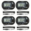 2/4/6/8Pcs LCD Digital Aquarium Thermometer Fish Tank Thermometer With Water-Resistant Sensor Probe And Suction Cup For Reptile