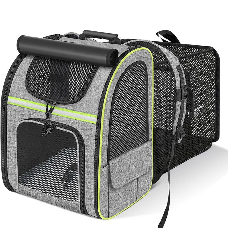 Cat Carrier Backpacks Expandable Cat Backpack with Shade Cover, Breathable Mesh Pet Carrier Backpack Bag for Travel Hiking Campi - Play Paws Toys