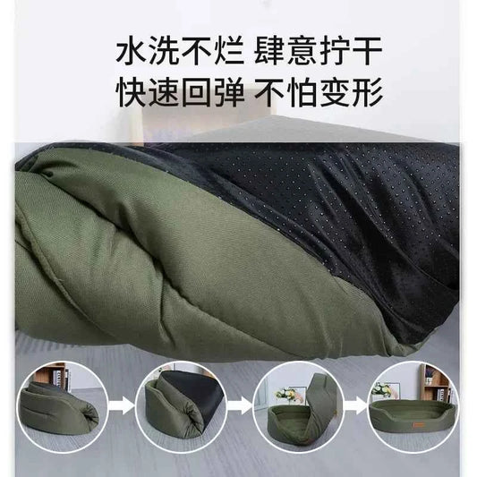 Dog Pet Beds Square Dog Bed For Large Dogs Dog Sofa Beds Waterproof Customized Pet Bed Inner Pad Washable Puppy Kennel Accessory