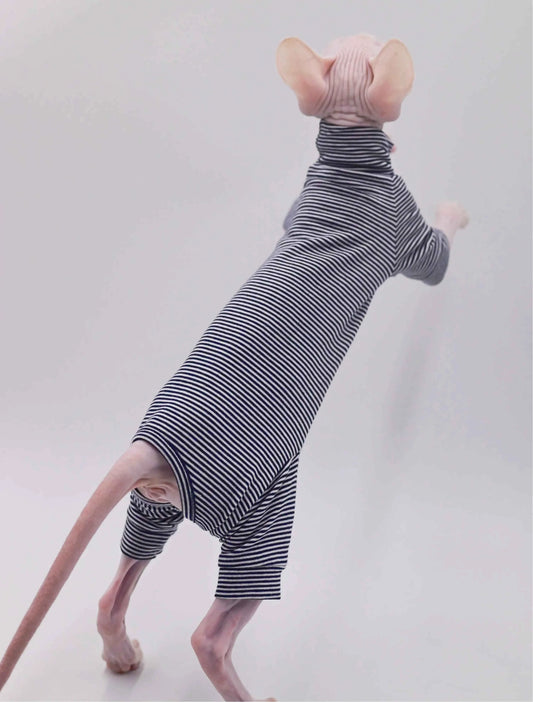 Sphynx Cat Clothes Four-legged Soft and Durable Hairless Cat Clothes for Devon Rex Cats, Cornish, and Small Cats