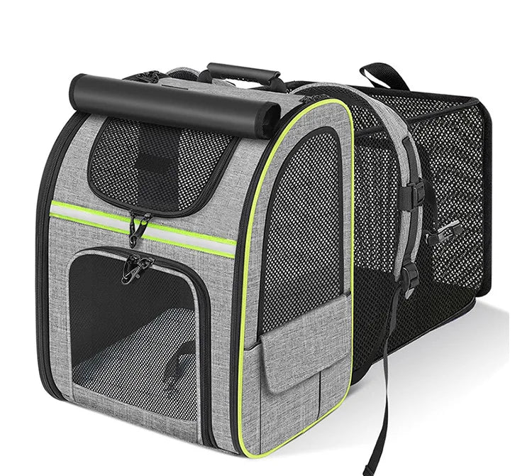 Cat Carrier Backpacks Expandable Cat Backpack with Shade Cover, Breathable Mesh Pet Carrier Backpack Bag for Travel Hiking Campi - Play Paws Toys