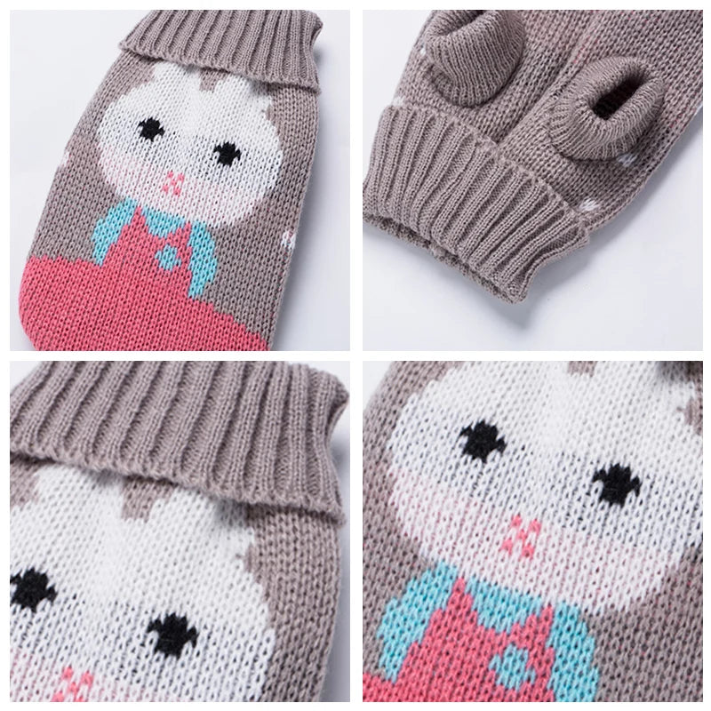 Cute Sphynx Cat Sweater Pullover Winter Warm Pet Clothes for Cats Kedi Kitten Costume Puppy Clothing Mascotas ropa para gatos - Play Paws Toys