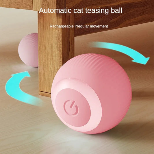 Automatic Moving Cats Toy Interactive Ball Rechargeable Rolling Electric Ball Home Pet  Accessories Things for  Supplies - Play Paws Toys