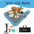 Inflatable Dog Water Ramp, Non-Slip Pet Pool Ladder with EVA Deck, Floating Dog Stairs with Pump, Repair Kit & Carry Bag, for Pool, Lake, Boat & Dock, 3 Colors Available