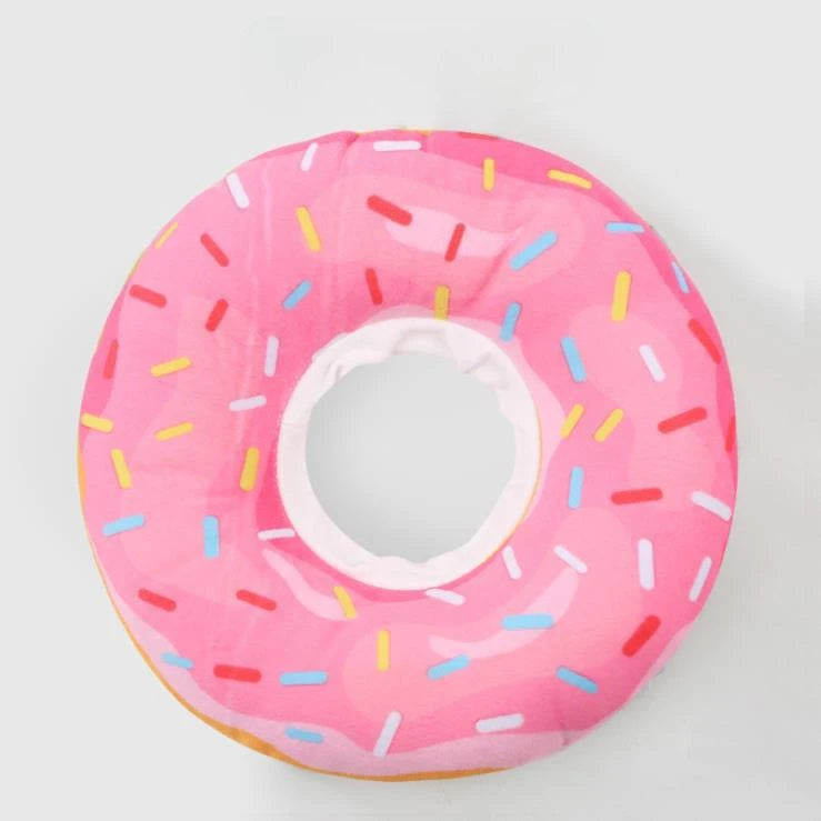 Cat Collar Soft Cute Donut Adjustable After Surgery Recovery Cone Lightweight Elizabethan Collar Prevents Licking Scratching