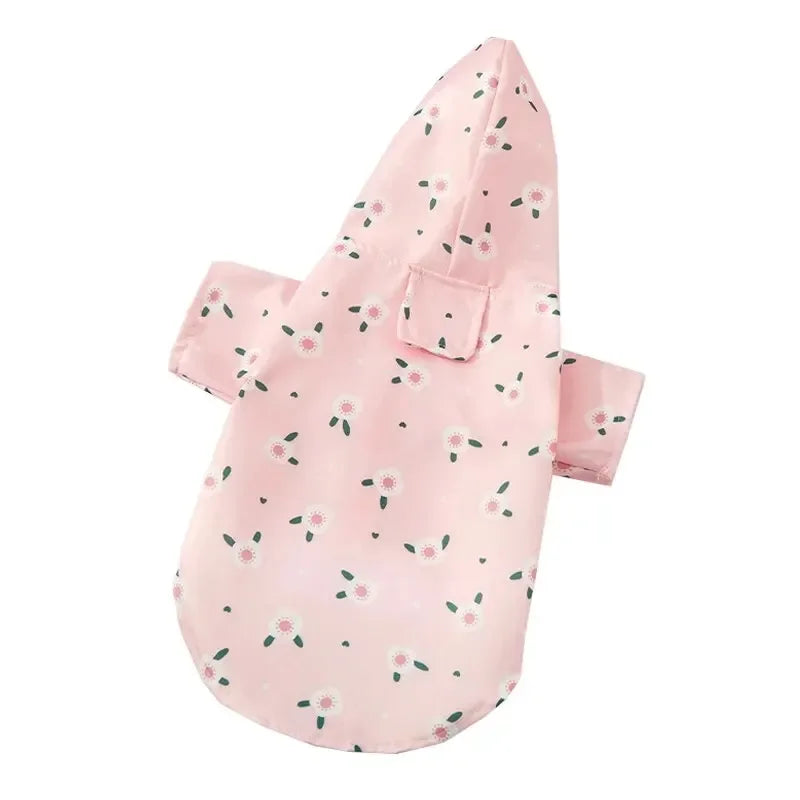 Dog Raincoat Summer Fashion Short Sleeve Dog Waterproof Clothes Puppy Coat Dog Raincoat Outdoor Coat Bichon Schnauzer Welsh