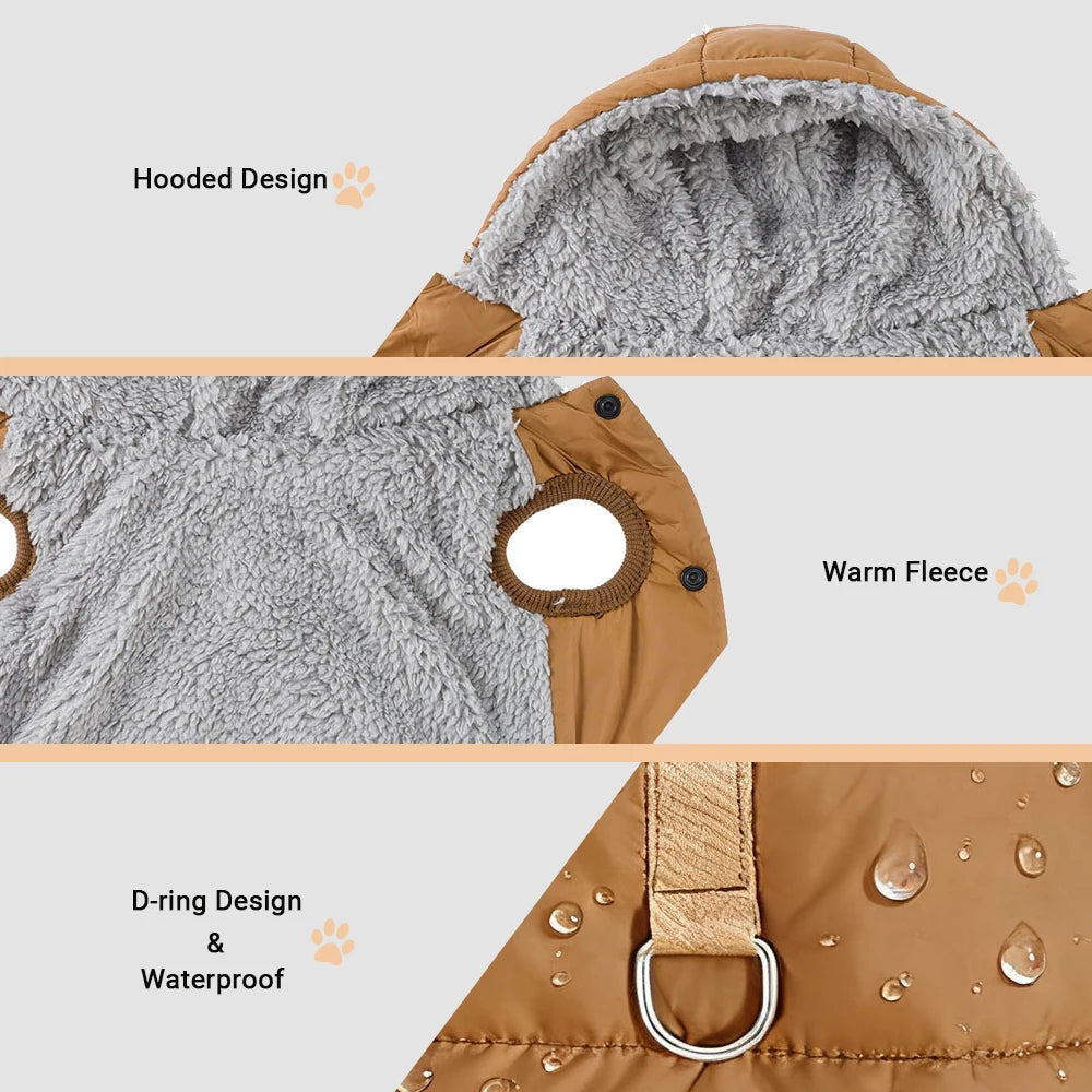 Warm Cats Hoodie Coat For Small Medium Cats Dog Winter Cozy Fleece Puppy Kitten Jacket Clothes Windproof Pet Pug Sphynx Costume - Play Paws Toys