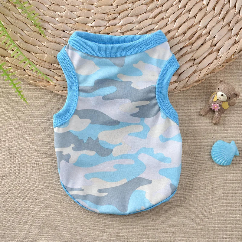 Cotton Vest Dogs Clothes For Small Dogs Chihuahua Clothes Summer Animals Cartoon Vest Dog T-Shirt For Small Dog Medium Yorkshire