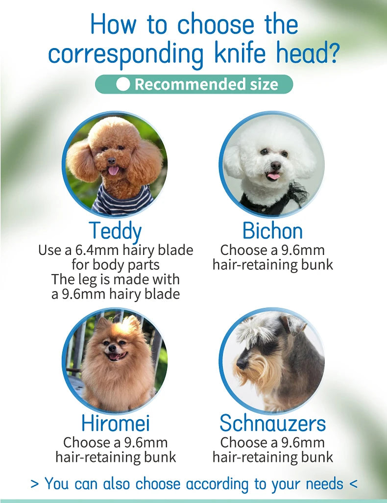 Fenice Clipper Dogs Professional LCD Screen Pet Cat Clippers Electrical Grooming Trimmer Rechargeable Haircut Machine Animals