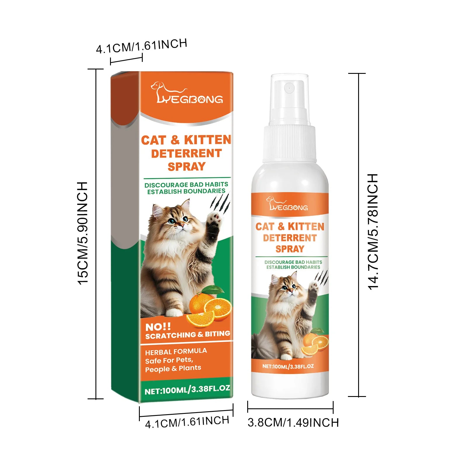 Pet Anti Scratch Spray Restricted Area Scratch Training Stop Sofa Chewing Anxiety Relief Calming Cat Furniture Protector Spray