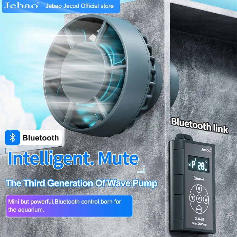 Jebao Jecod 2024 DLW Series Bluetooth Wave Pump for Aquarium App Control DC Saltwater Fish Tank Intelligent Mute Water Pump