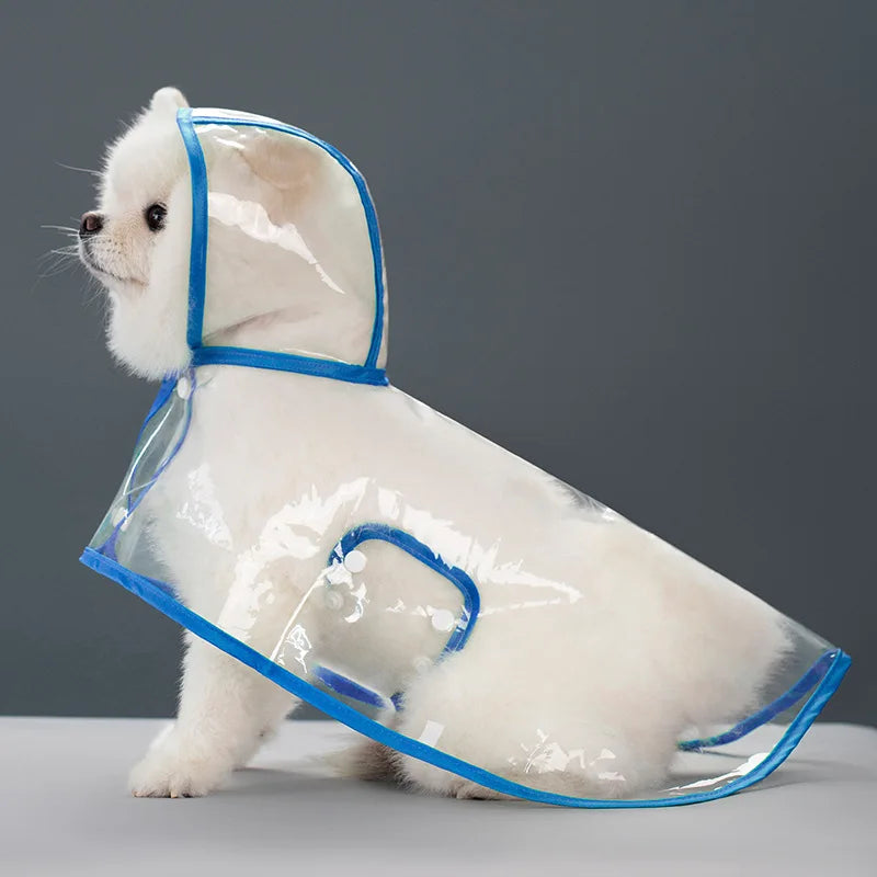 Dog Raincoat All-inclusive Four-legged Waterproof Poncho Teddy Bomei Rainy Day Pet Clothes Small Medium Dog Raincoat