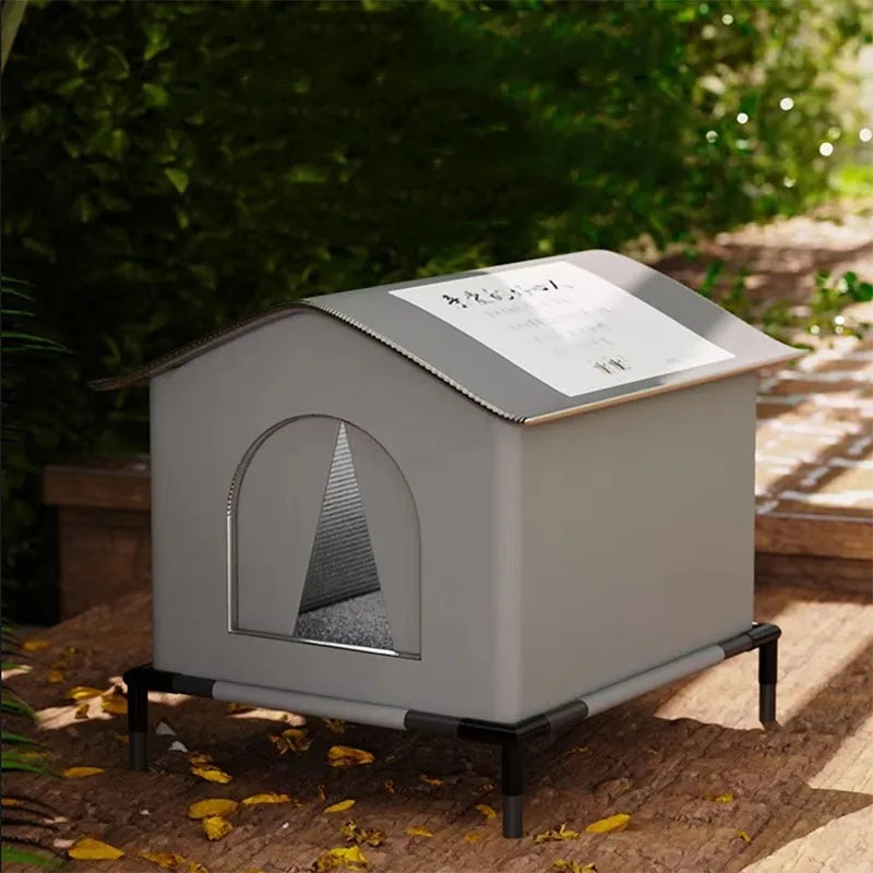 Stray Cat dog House Waterproof Outdoor Winter Warm Pet Cave Sleeping Beds Home Foldable Washable for Small Dog Puppy Supplies - Play Paws Toys