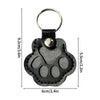 Memorial Leather Pet Hair Storage Bag Cat Paw Keychain Kitten Souvenir Fur Container Pendant Portable Handmade Key Accessories