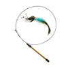 Simulation Bird Interactive Funny Cat Stick Toy Furry Feather Bird With Bell Sucker Cat Stick Toy Kitten Playing Pet Accessories