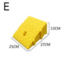 Car Driveway Ramp Kit 7/13cm Height  Portable Anti-Slip Wheel Chock Heavy Duty Threshold Ramps for Vehicle Maintenance & Loading