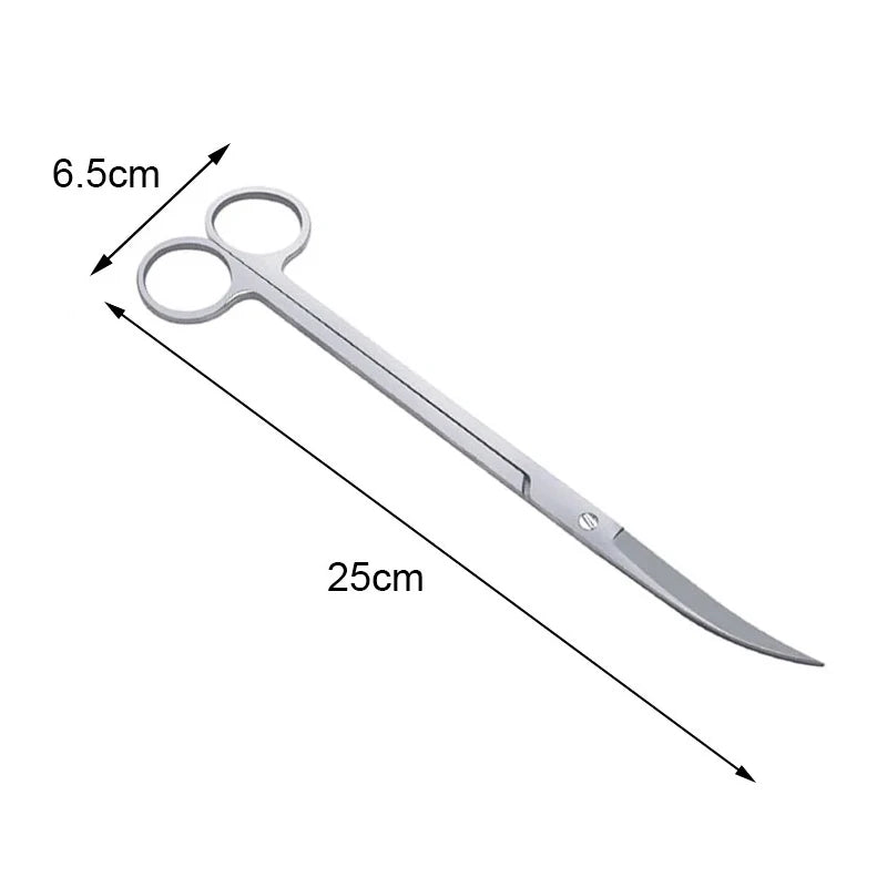 Aquarium Scissor Tools Set Wave Scissors Tweezers Plants Grass Stainless Cleaning Tools Fish Tank Shovels Aquarium Accessories
