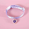 High Quality Heart Pendant Pet Collar Bowknot Durable Pet Supplies Adjustable Solid Color Cats Bow Tie Pets Accessories