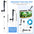 Electric Aquarium Siphon Cleaner Fish Tank Vacuum Gravel Cleaning Tool Water Changer with Air-Pressing Button Aquarium Accessory