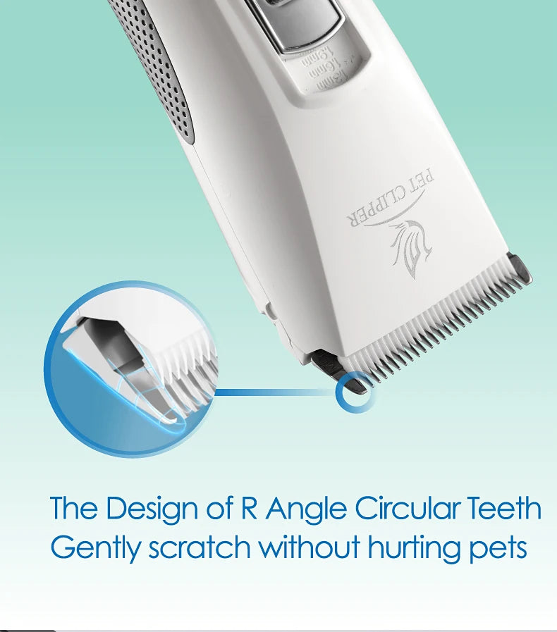 Fenice Clipper Dogs Professional LCD Screen Pet Cat Clippers Electrical Grooming Trimmer Rechargeable Haircut Machine Animals