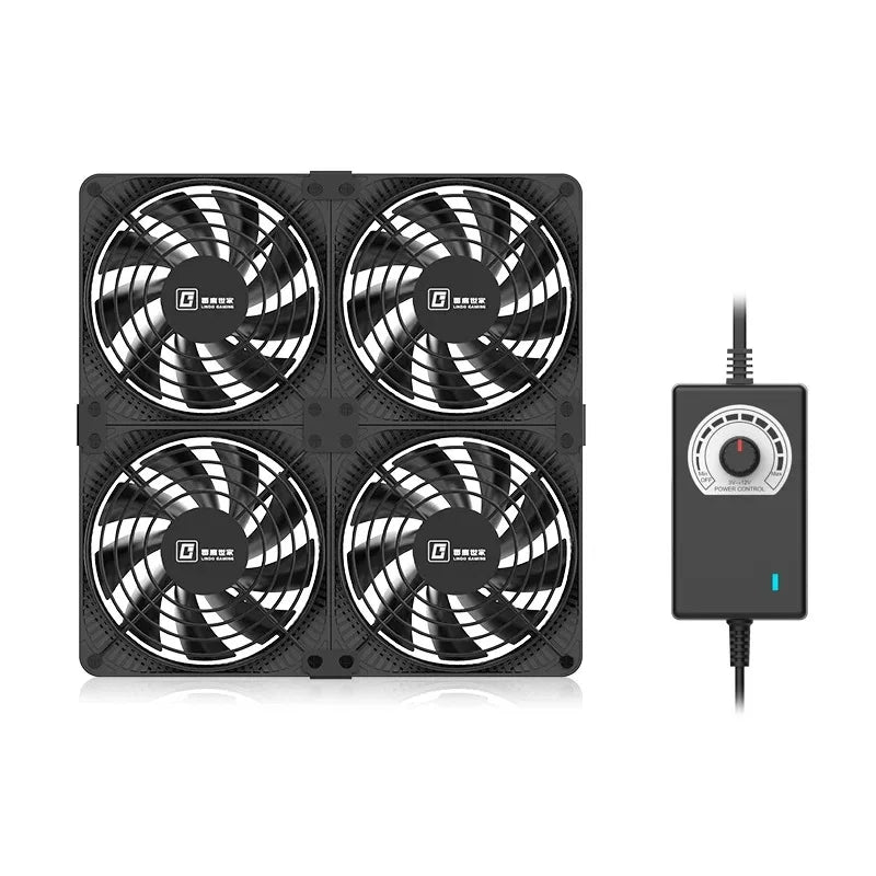 TEUCER 3000RPM 120MM Large Air Volume 220V Btc Mining Machine Workstation Cabinet Server Case Cooling System Fan with Adapter