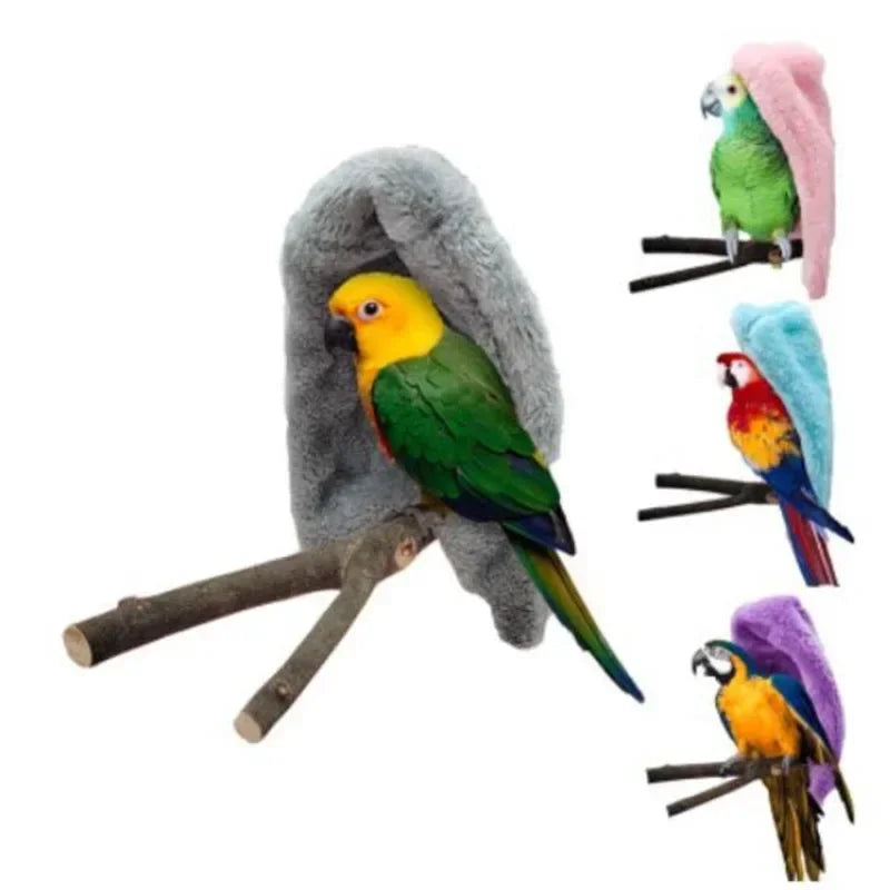 Warm Bird Hammock Shawl Nest Corner Parrot Blanket Windproof Pet Small Animal Hamster Hanging Tent Bird Cages Decoration