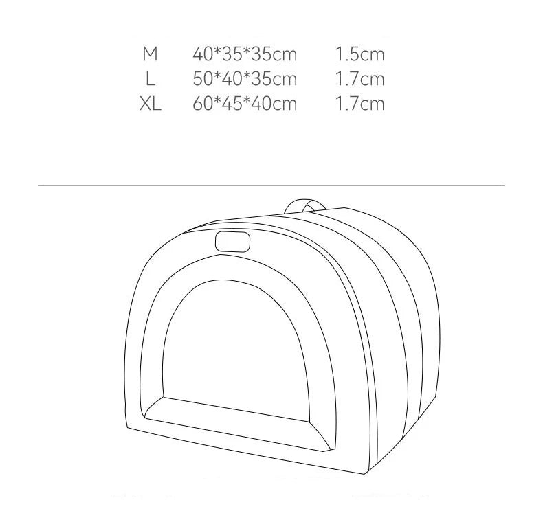 Winter Dog Bed Self-Warming Puppy House Cozy Cat Sleeping Tent Cave Beds Indoor Kitten Nest Kennel Hut for Small Medium Dog Cats