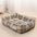 Plaid Printing Soft Removable&Washable Dog Bed Fabric Skin-Friendly Cotton&Linen Breathable Pet Sofa Square Cat Litte Dog Bed