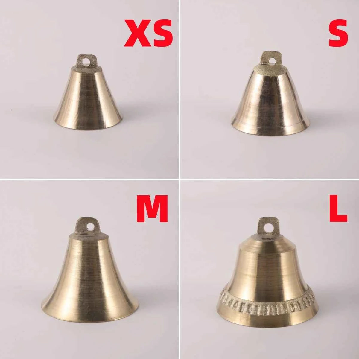 Cattle Sheep Copper Bell Super Loud Wind Chime Horse Cat Dog Livestock Bell Horn Hand-cranked Bell Outdoor Doorbell Ornament 1Pc