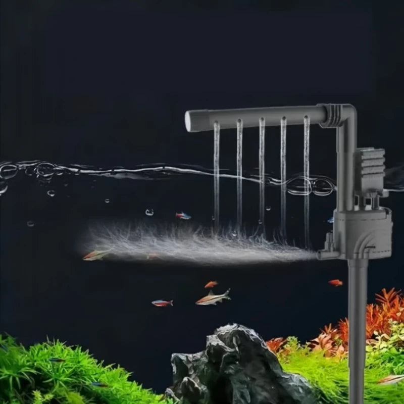 3-in-1 Fish Tank Submersible Pump Top Filter Universal Matching Pump Built-in Pump Oxygenated Circulation Fish Tank Filter
